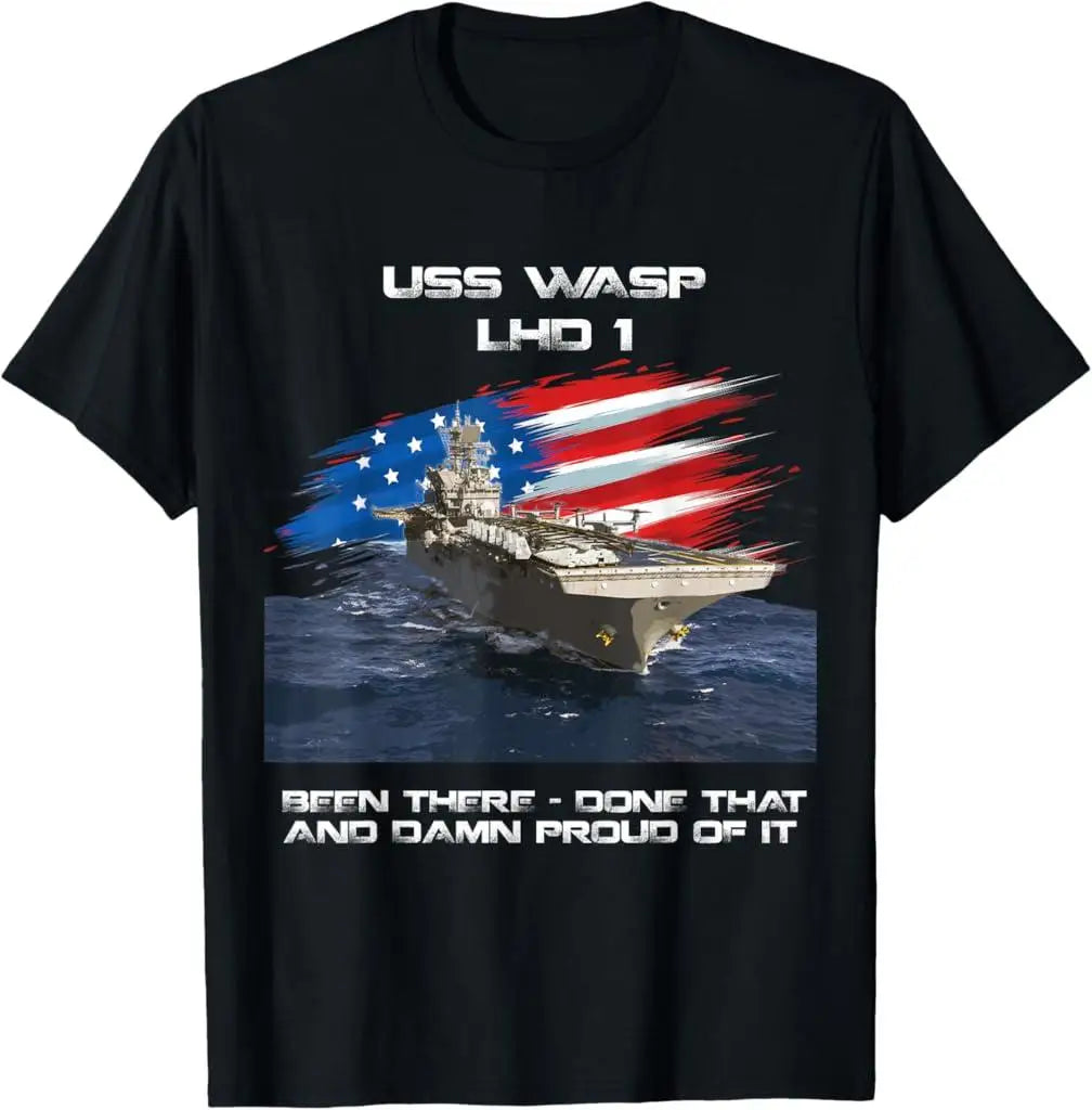 USS Wasp LHD 1 Navy Veteran Pride T-Shirt