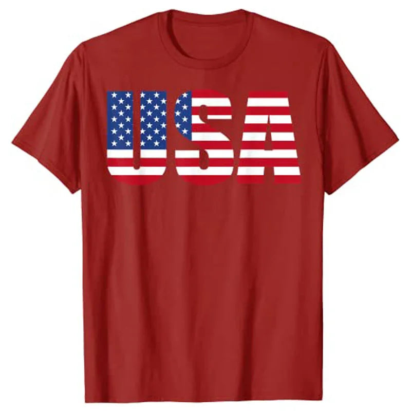 USA Patriotic American Flag T-Shirt