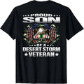 Proud Son Desert Storm Veteran Patriotic T-Shirt