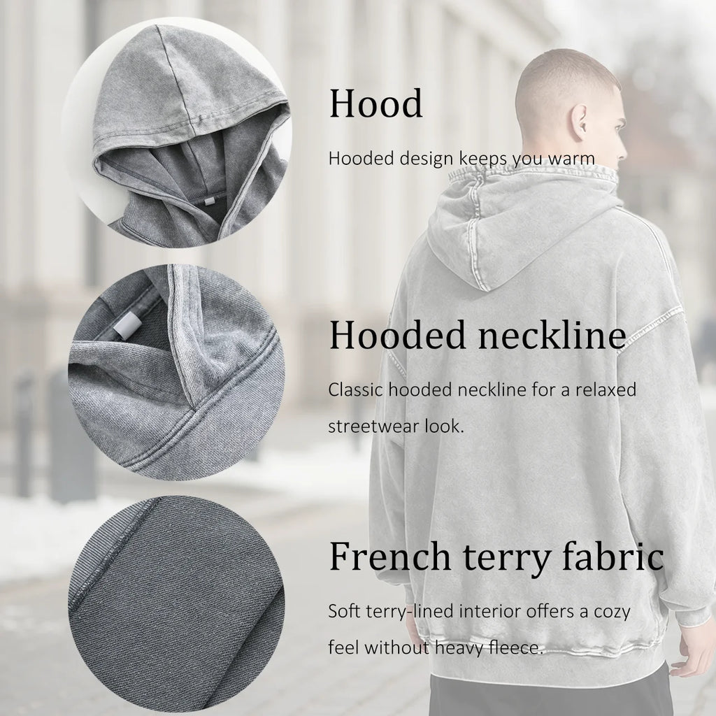 United States Army Men's Vintage Washed Graphic Hoodie