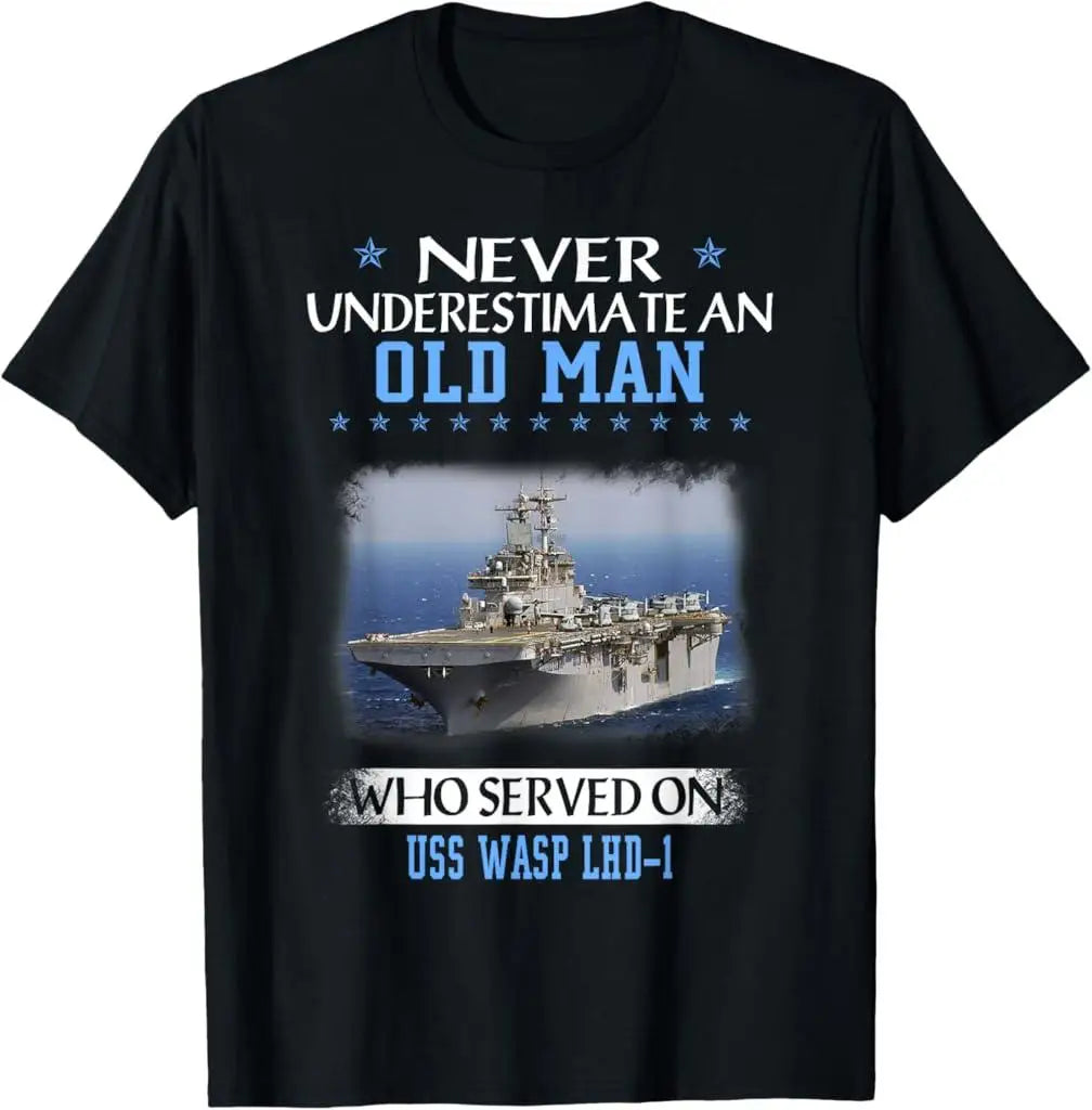 USS WASP LHD-1 Navy Veteran Tribute Tee