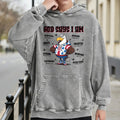 God Says I Am Men's Vintage Washed Graphic Hoodie