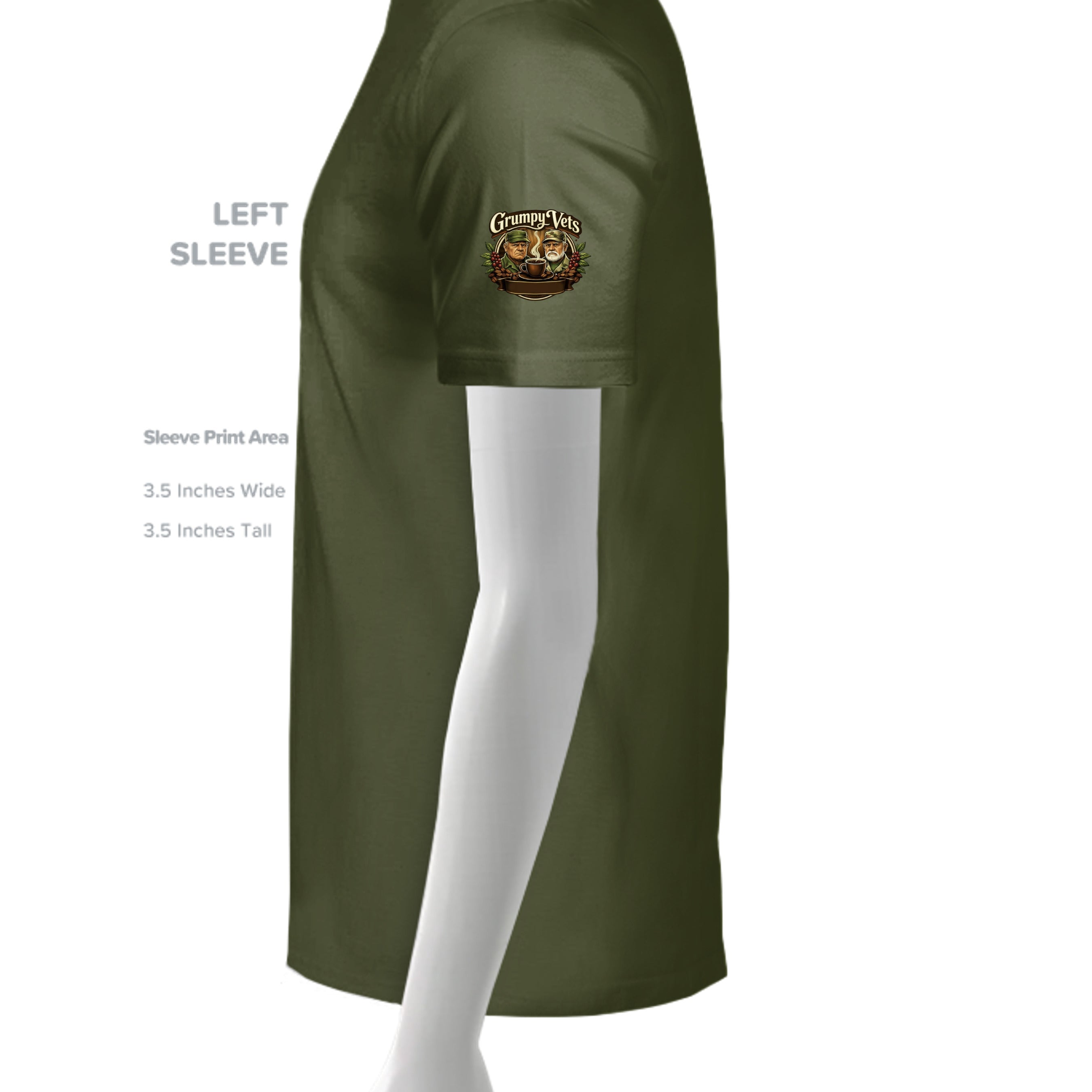 MILITARY GREEN - G500 - SLEEVE_LEFT