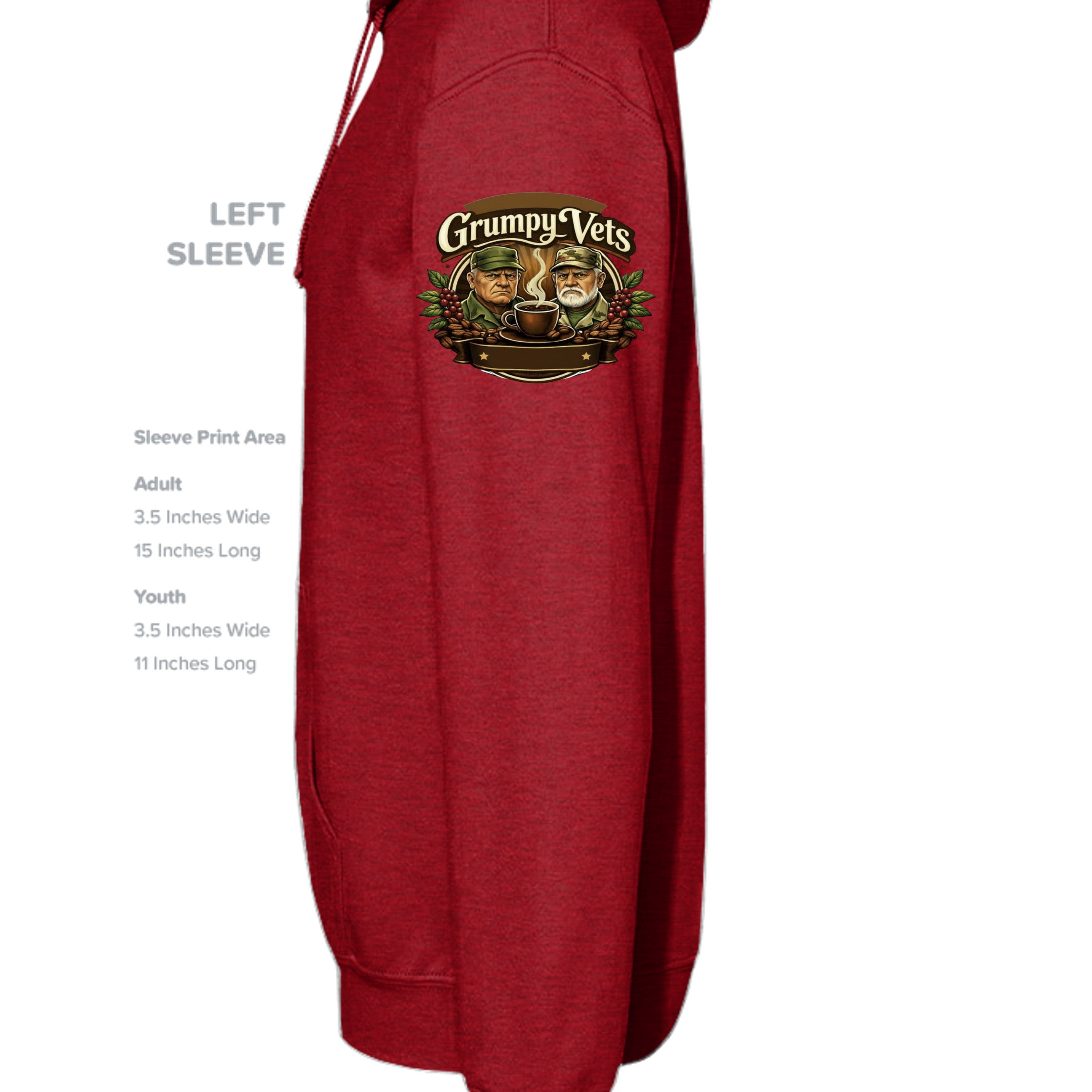 ANTIQUE CHERRY RED - G185 - SLEEVE_LEFT
