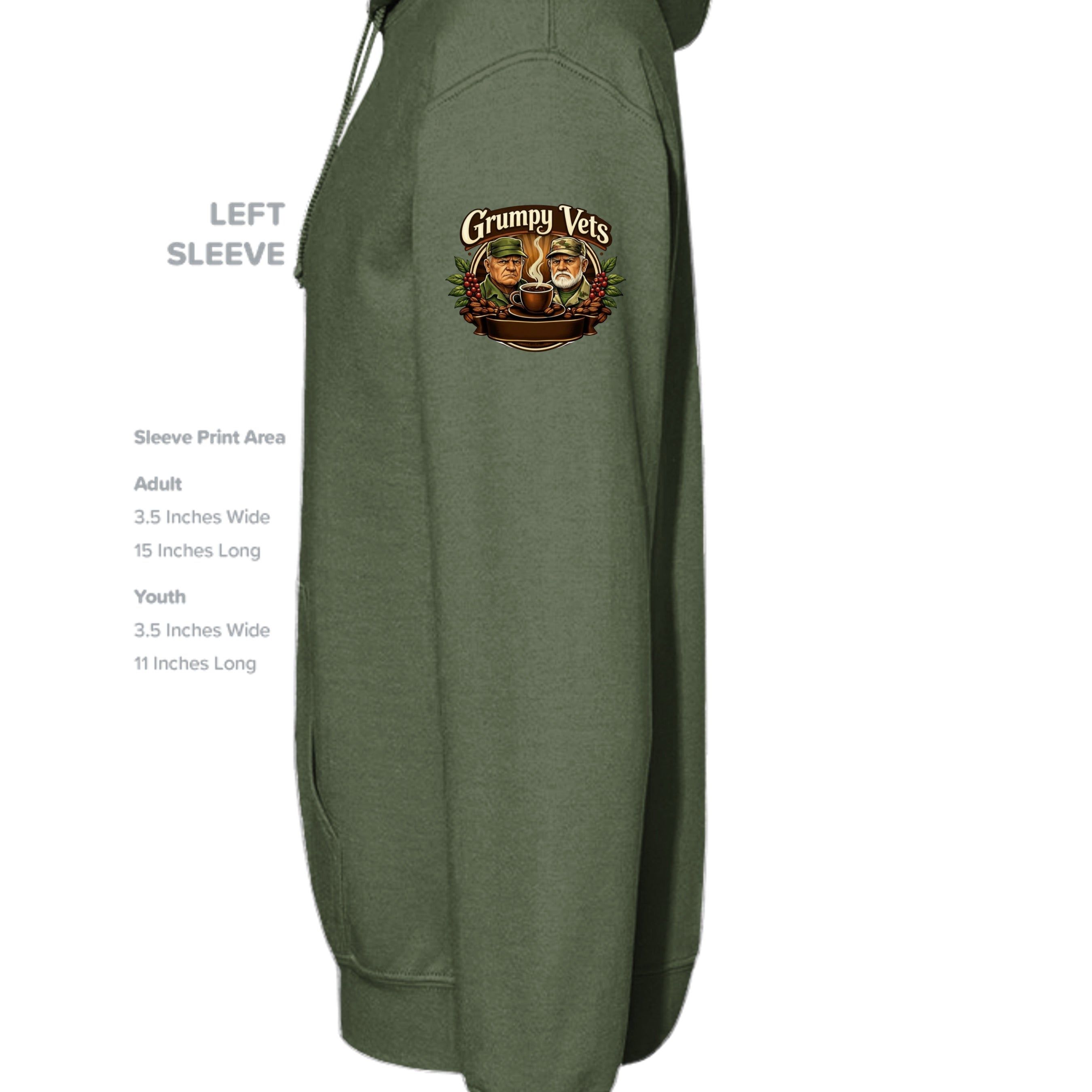 MILITARY GREEN - G185 - SLEEVE_LEFT
