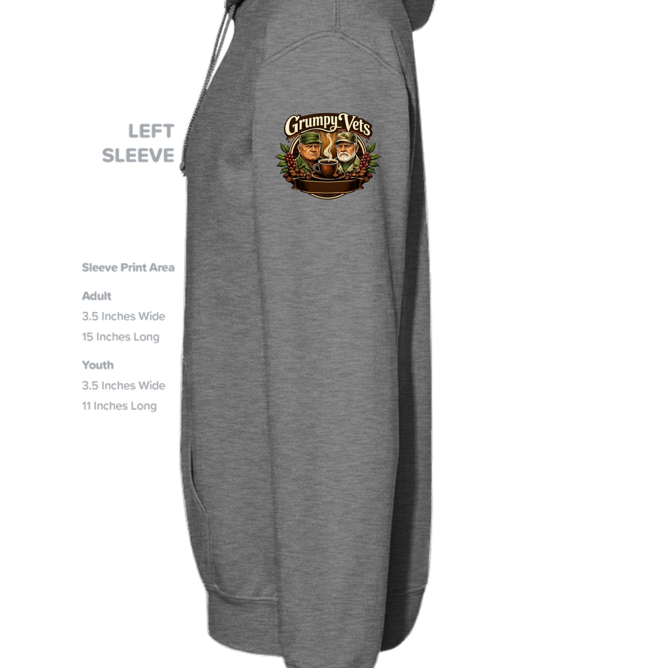 GRAPHITE HEATHER - G185 - SLEEVE_LEFT